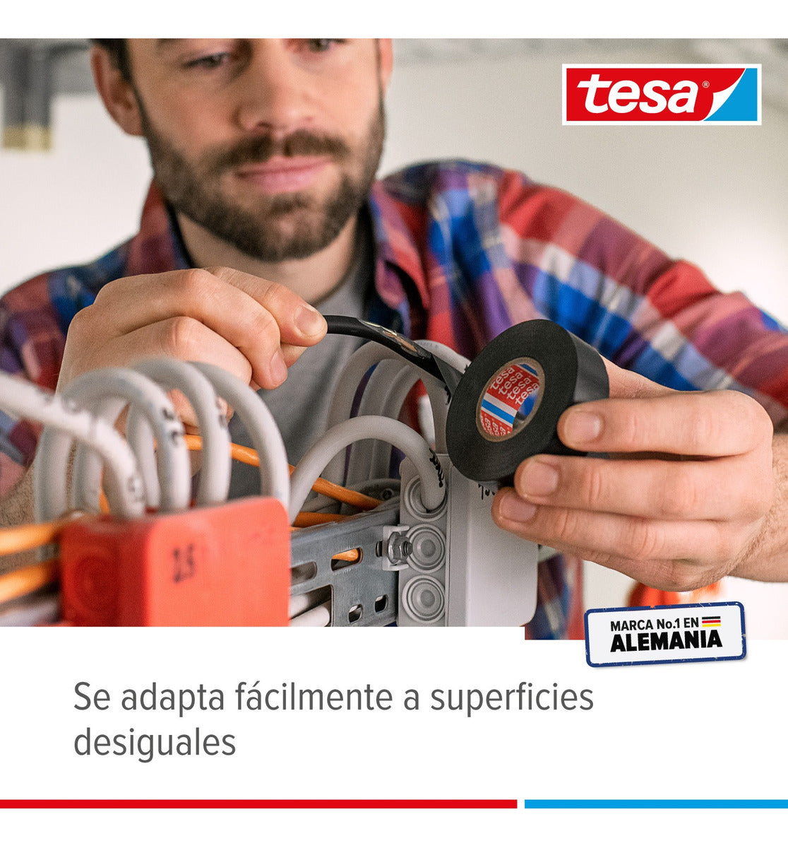 Pack 5unidades Cinta Aislante Tesa 10mt X 18mm Negra