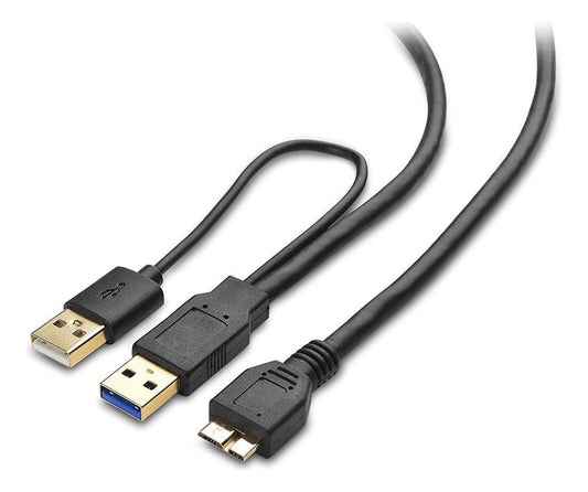 Cable Usb 3.0 Doble A Micro B Disco Duro Externo