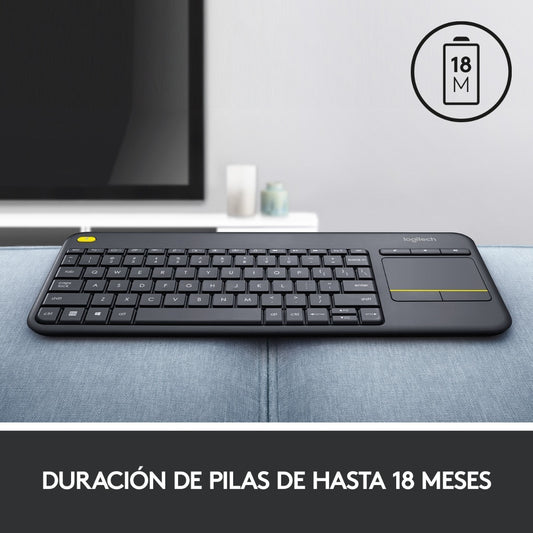 Teclado Inalámbrico Con Touchpad Logitech K400 Plus