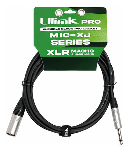 Cable De Audio Xlr Macho A Jack Mono De 6 Mts Ul-mic-xj4006