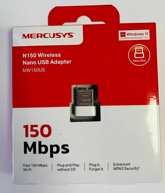 Adaptador Usb Wifi N150 Mw150us Nano Mercusys