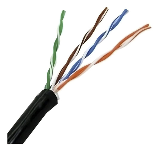 Cable Red Externo Utp Cat 5e Por Caja 305 Metros Resistente