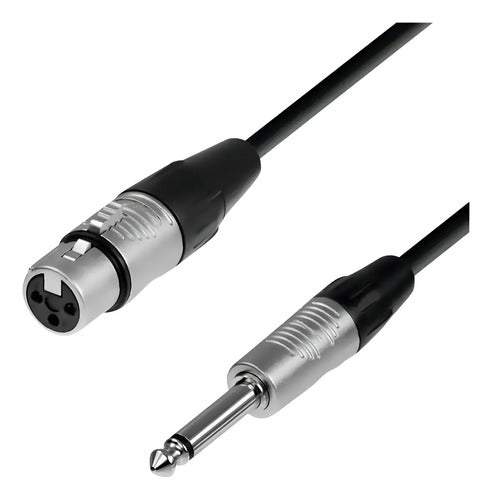 Cable De Audio Xlr Hembra A Jack Mono De 6mts Ul-mic-lj6006