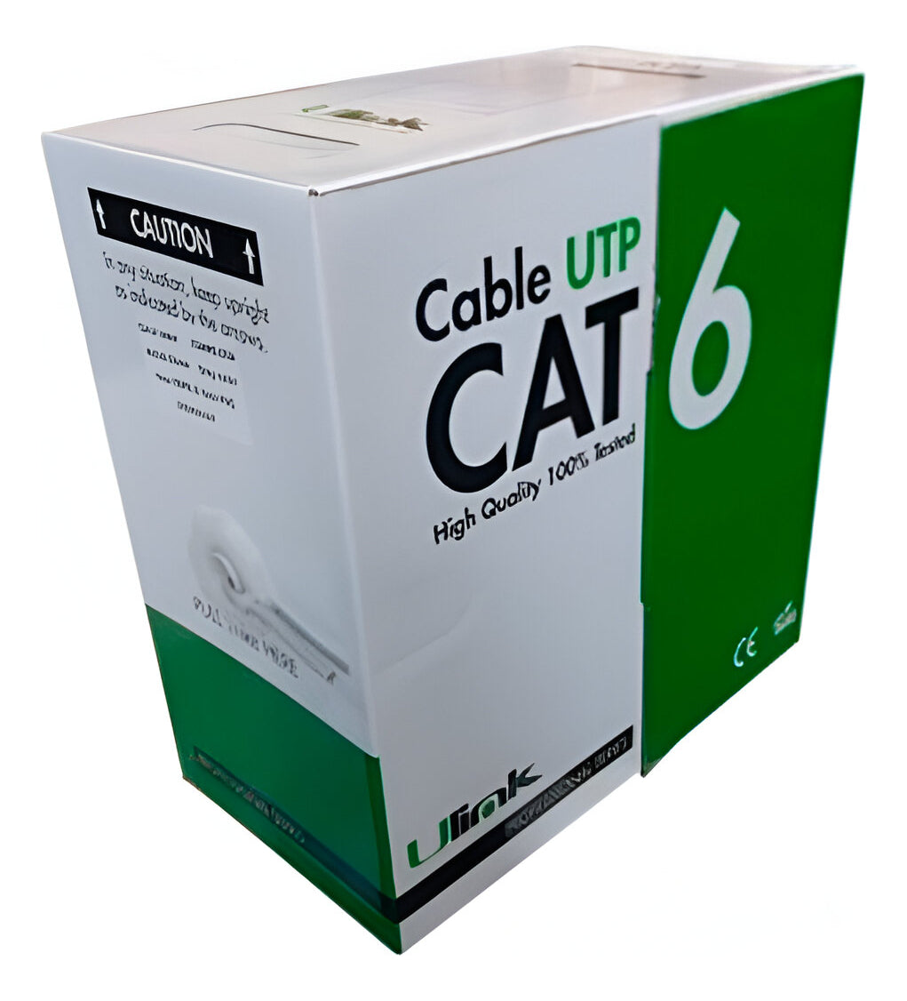 Cable Red Cat6 Utp Caja 100 Metros 23 Awg Ulink