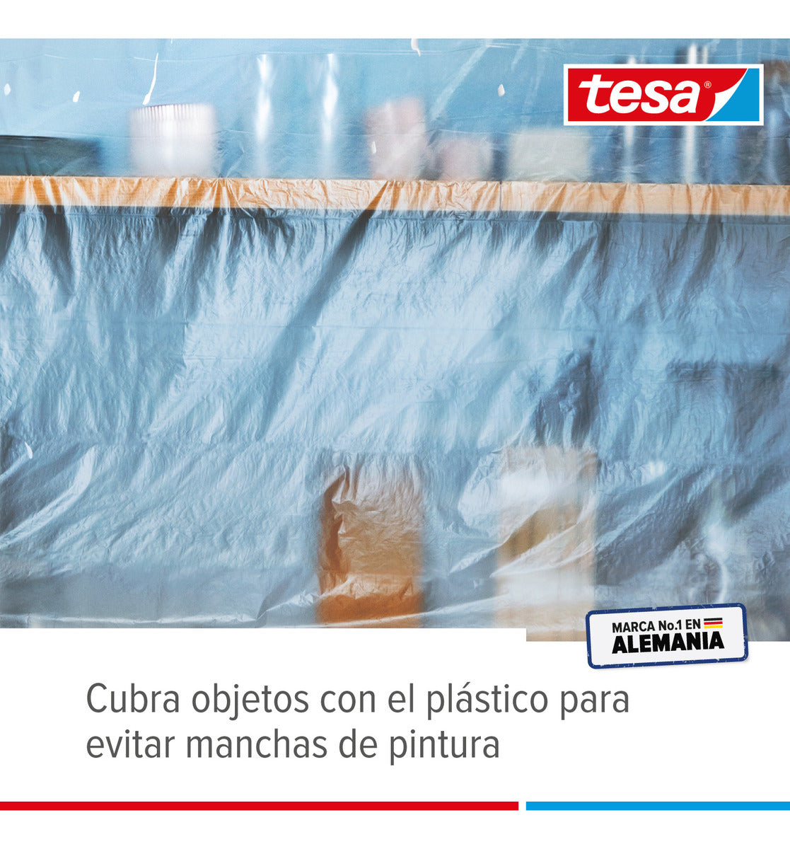 Kit Pintor 4 Cintas De Enmascarar Plástico Protector Bandeja