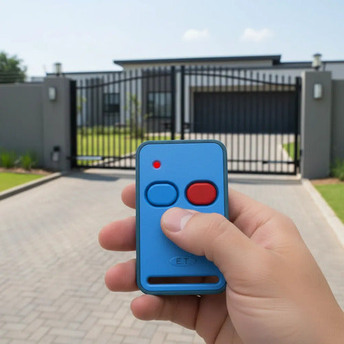 Control Remoto Tx2 Mix Rc 433mhz Etsystem Portón Azul
