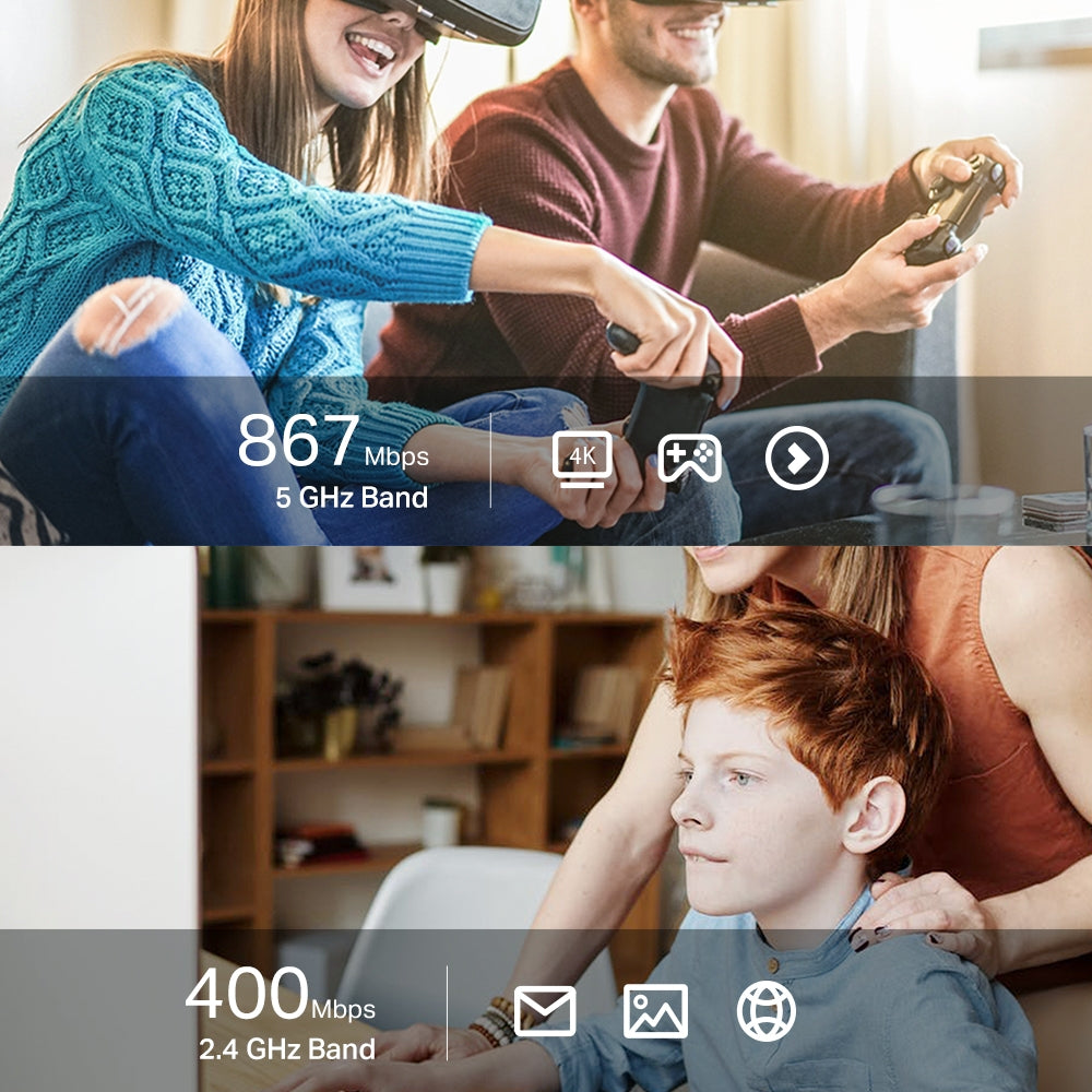 Adaptador Wifi Usb Tp-link Archer T3u Nano Ac1300 Dual Band