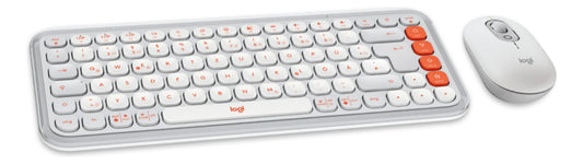 Kit Teclado Mouse Logitech Pop Icon Español Blanco
