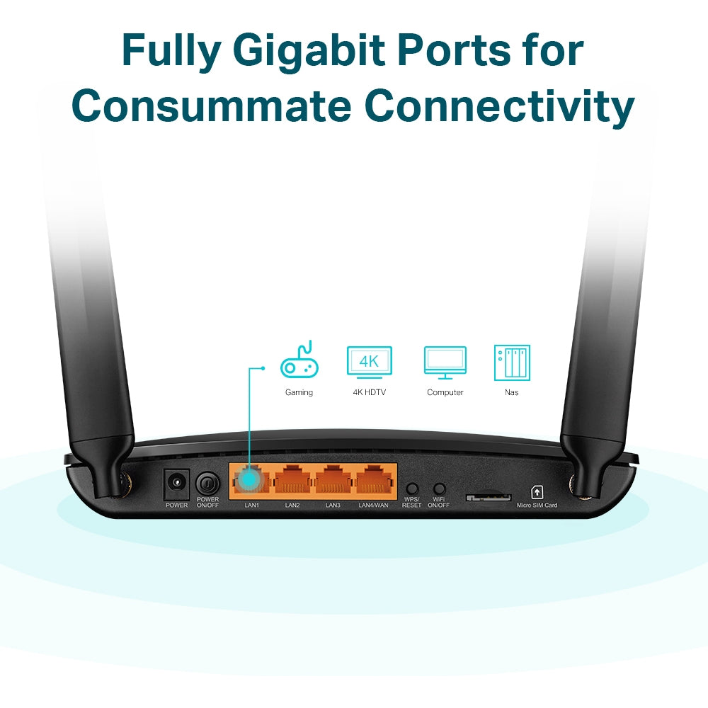 Router Wifi Archer Mr600 Ac1200 Dual Band 4g+ Tplink Gigabit