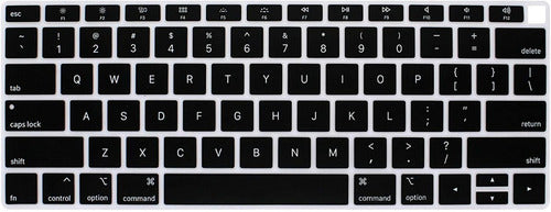 Protector Teclado Mac Ingles Air 13 Retina 2018 Touch Id Negro