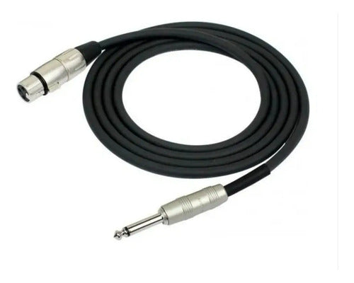 Cable De Audio Xlr Hembra A Jack Mono De 6mts Ul-mic-lj6006