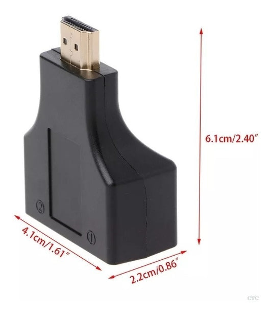 Extensor Extension Hdmi Rj45 Dual Hdtv Ps3 Cat5e/6 1080p