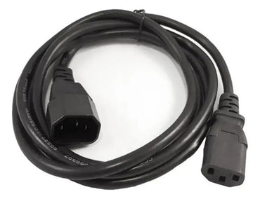 Cable Poder Extensión 1.8 Mt Pc Ups Reforzado C13 A C14 Negro