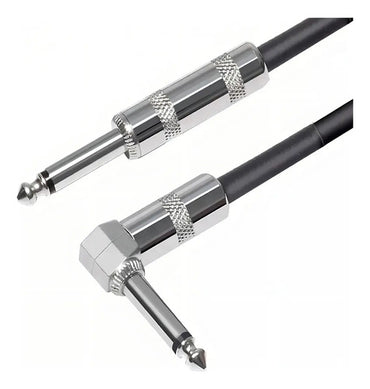 Cable Ulink 6.3mm Plug Macho En L 6mts Negro Profesional Audio