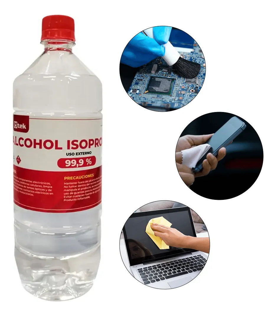 Alcohol Isopropílico 99.9% Pureza 1 Litro Utek