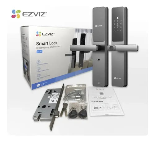 Cerradura Inteligente Dl05 Wifi Huella Wbcp Ezviz Pack 2 Negro