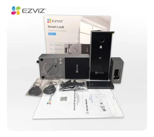 Cerradura Inteligente Dl03 Huella Código Acceso Ezviz Negro/gris