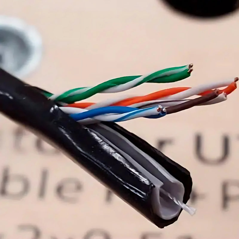 Cable Red Categoría 6 Utp Caja 100 Metros Externo Negro