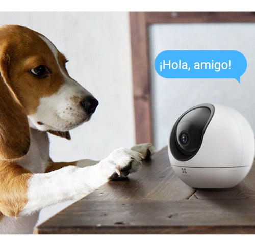 Cámara Seguridad Wifi H6 3k Dual Band Audio Detención Ezviz Blanco