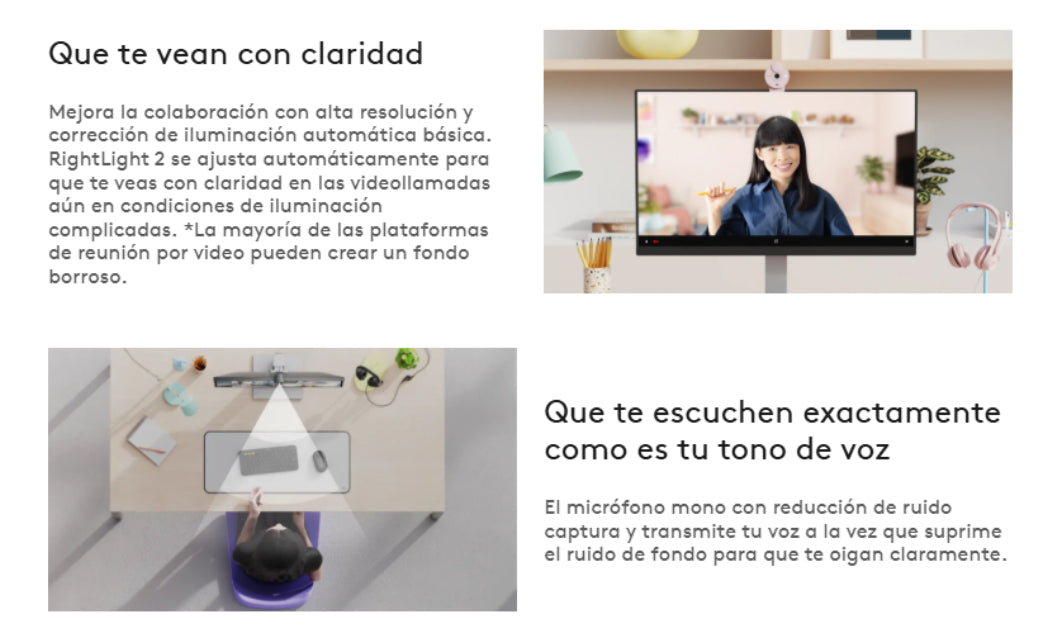 Webcam Brio 300 Logitech 2mp Full Hd 1080p/30fps Usb-c