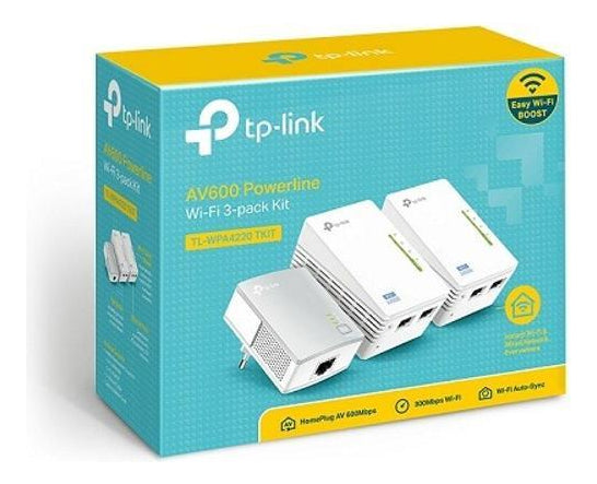 Kit Wifi Tl-wpa4220t De Tp-link Av600 Powerline 3 Unidades