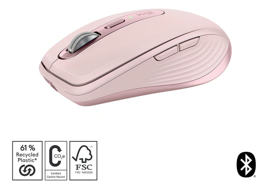 Mouse Inalámbrico Recargable Mx Anywhere 3s 8000 Dpi Rosa