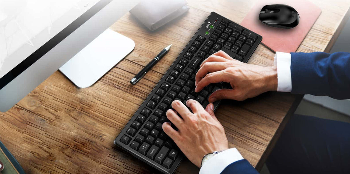 Kit Mouse Teclado Inalámbrico Km8101 Ai Copilot Genius