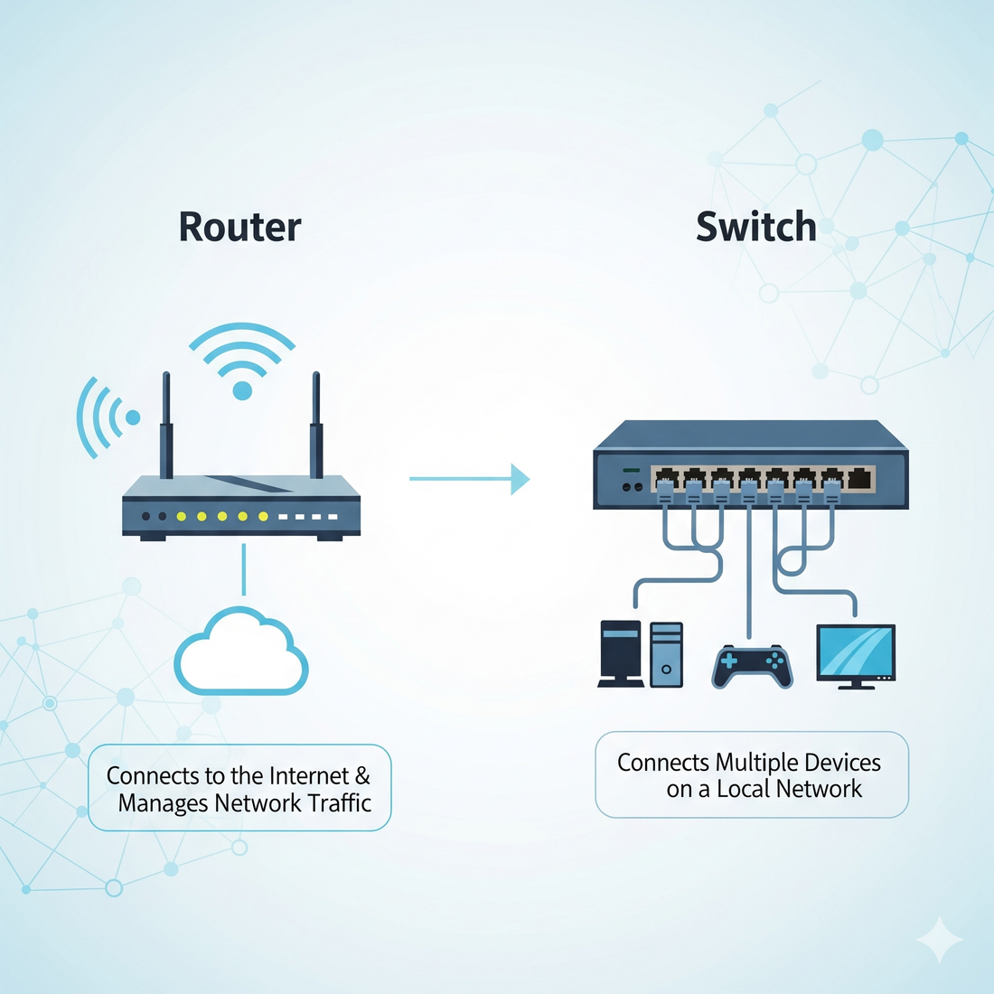 Switch vs. Router: La Guía Definitiva para Entender Cuándo Necesitas Cada Uno en Chile