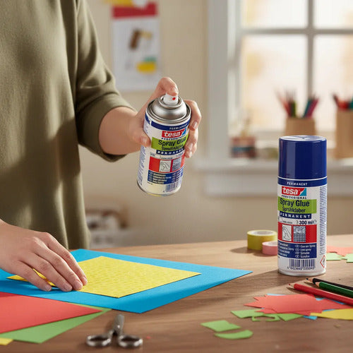 Adhesivo Spray 300ml Aerosol Arte Manualidades Tesa