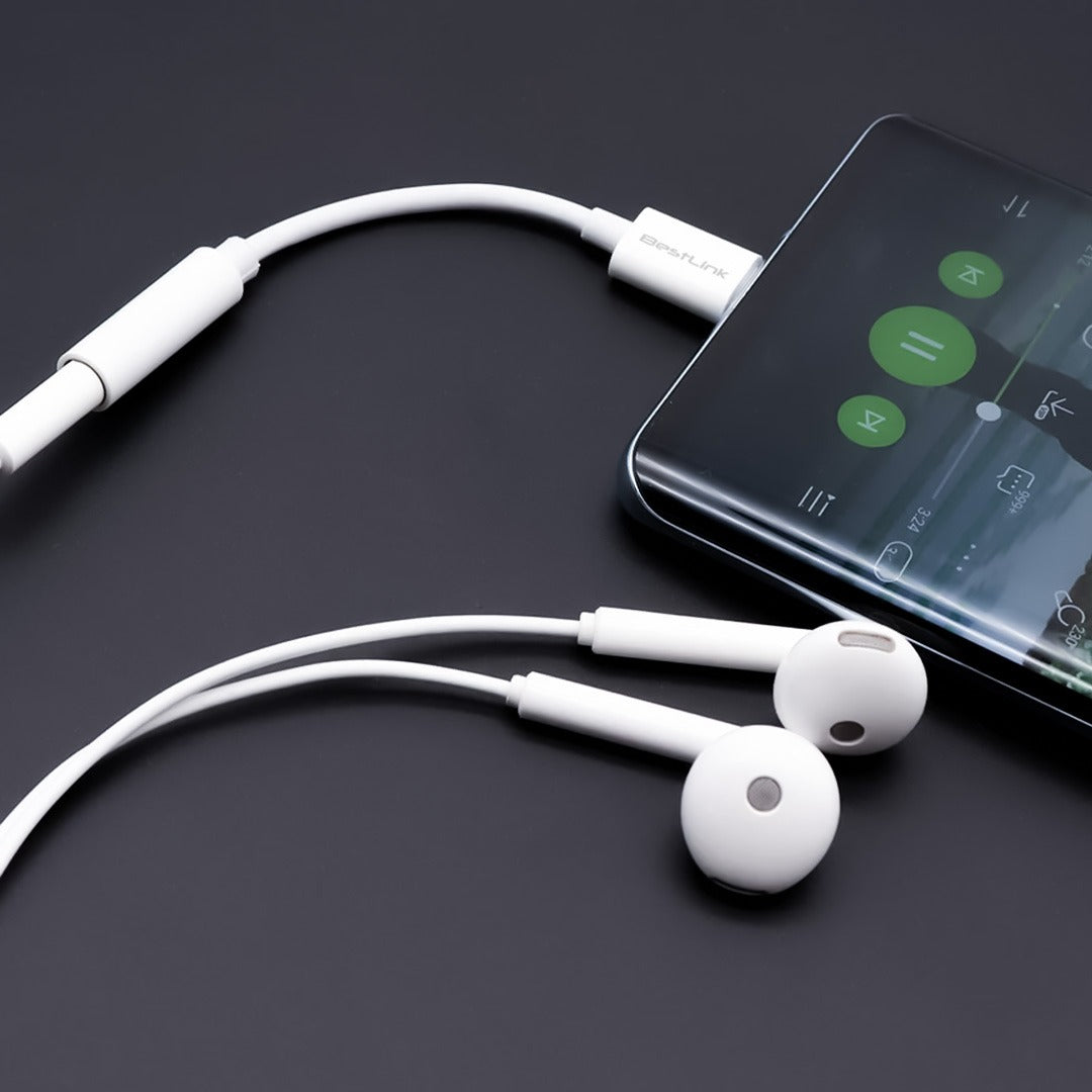 Adaptador Audio Usb Tipo C A Plug Jack 3.5mm Bestlink