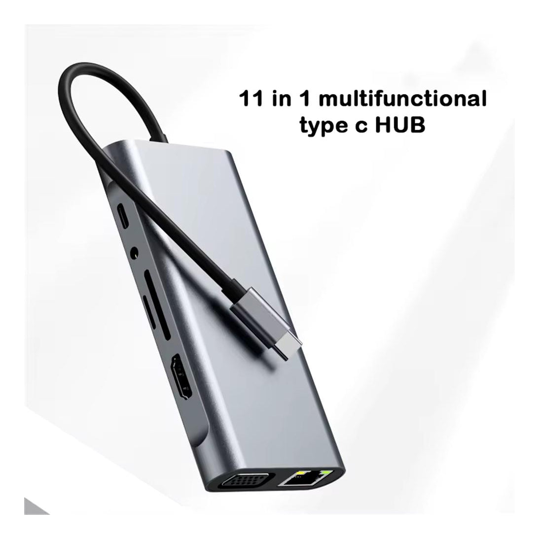 Adaptador Tipo C 11 En 1 Rj45 Hdtv Usb 3.0 Usb C Jack Sd