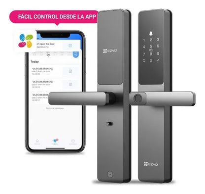 Ezviz Cs-dl05 Cerradura Inteligente Con Huella Dactilar Color Gris Black