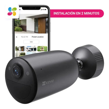 Camara Wifi Eb3 2c3wfl 2k Sirena Exterior Ezviz Gris Oscuro