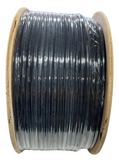 Cable Red Cat6 Utp Exterior Bobina 100mts Negro Ulink