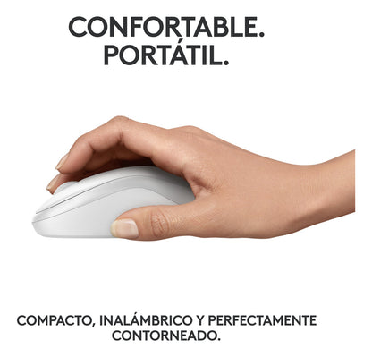 Mouse Inalámbrico M240 Logitech Click Silencioso Blanco