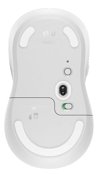 Mouse Logitech M650 L Grande Usb Silencioso Bluetooth Blanco