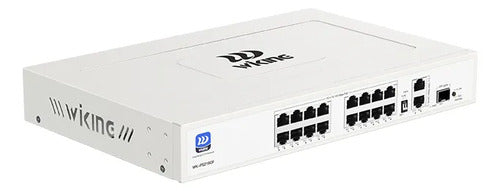 Switch Poe 16 Puertos Wiking Wk-ps219gf 180w 10/100mbps 250m
