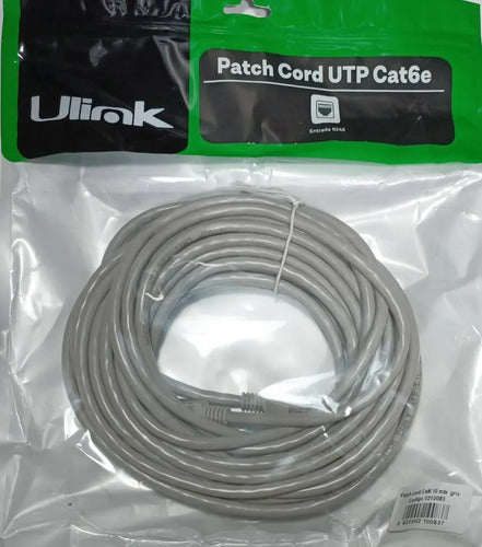 Cable Red Armado Rj45 6 Cat6 10 Metros Ulink Pack 2 Unidades