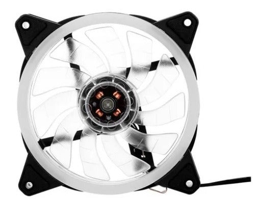 Ventilador Cooler Pc Luz Led Rgb 12cm Multicolor