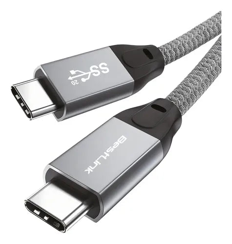 Cable Usb Tipo C A C Bestlink 100w 20gbps 2 Metros Negro