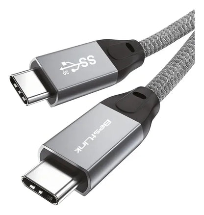 Cable Usb Tipo C A C Bestlink 100w 20gbps 2 Metros Negro