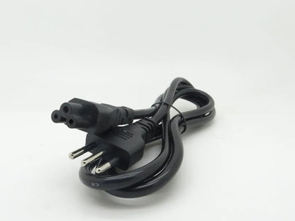 Pack 2 Cable De Conexion Tipo Trebol Universal 1.8 Metros Negro
