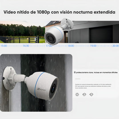 Cámara Seguridad Exterior Wifi H3c 2mp Visión Nocturna Ezviz Blanco
