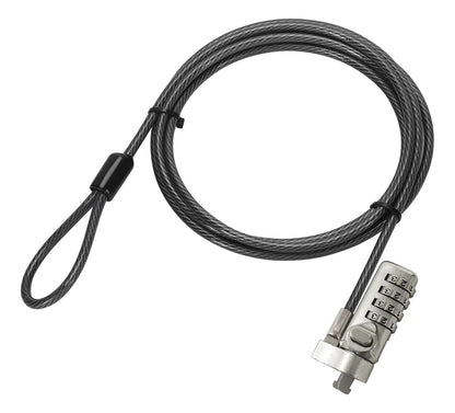 Candado Notebook Slot Nano Con Clave 1.8mt Cable 4mm Fuerte