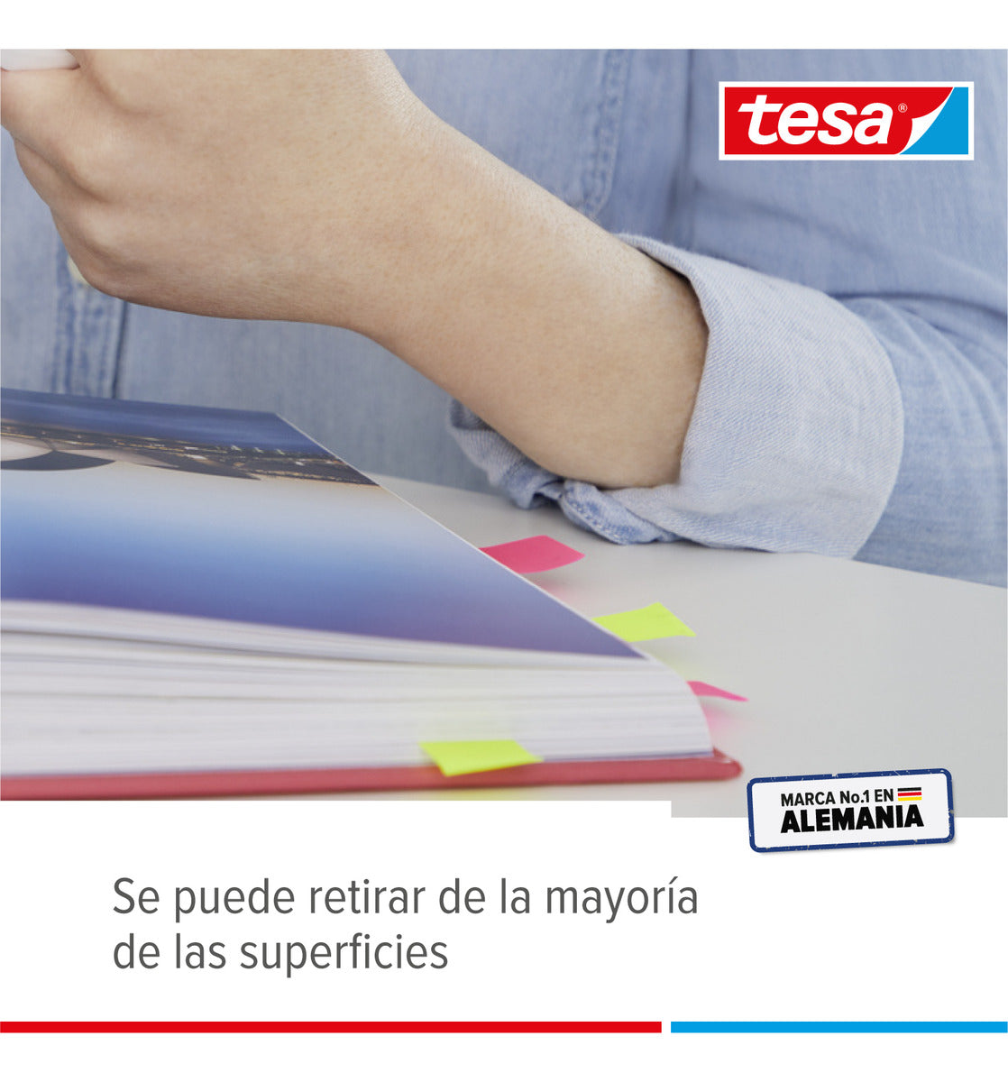 Dispensador Cinta Adhesiva Neón 19mm X 10mts Tesa