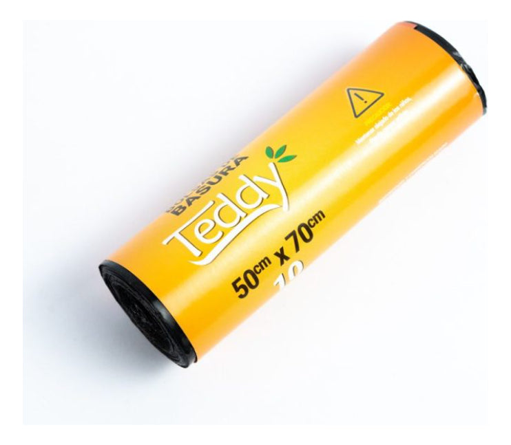 Bolsas Basura Negra Teddy 50x70cm Alta Calidad 10 Und