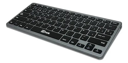Teclado Inalámbrico Bluetooth Recargable 2,4ghz Y  Usb Negro Español Latinoamérica