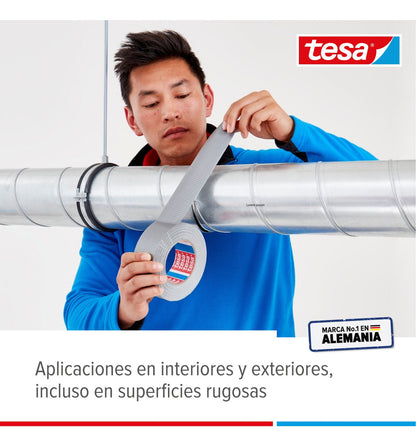 Cinta Duc Tape 10 Mt X 50mm Gris Extra Fuerte Tesa