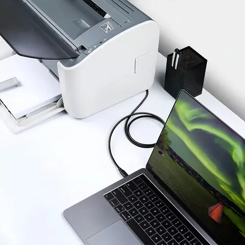 Cable Usb C A Usb 3.0 Bm Para Impresora Mac Scanner 1,8m Color Negro