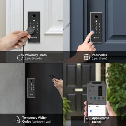 Cerradura Inteligente Dl03 Huella Código Acceso Ezviz Negro/gris
